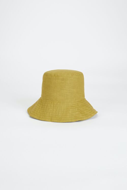 Alba Bucket Hat | Olive Linen