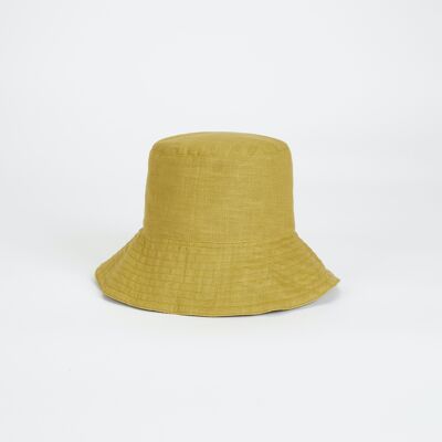 Alba Bucket Hat | Olive Linen