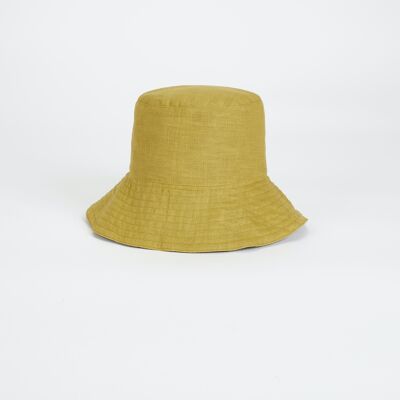 Alba Bucket Hat | Olive Linen