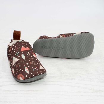 Chaussures enfant POLOLO | Pantoufles pieds nus | Renard Textile Seaqual (Végétalien) 3