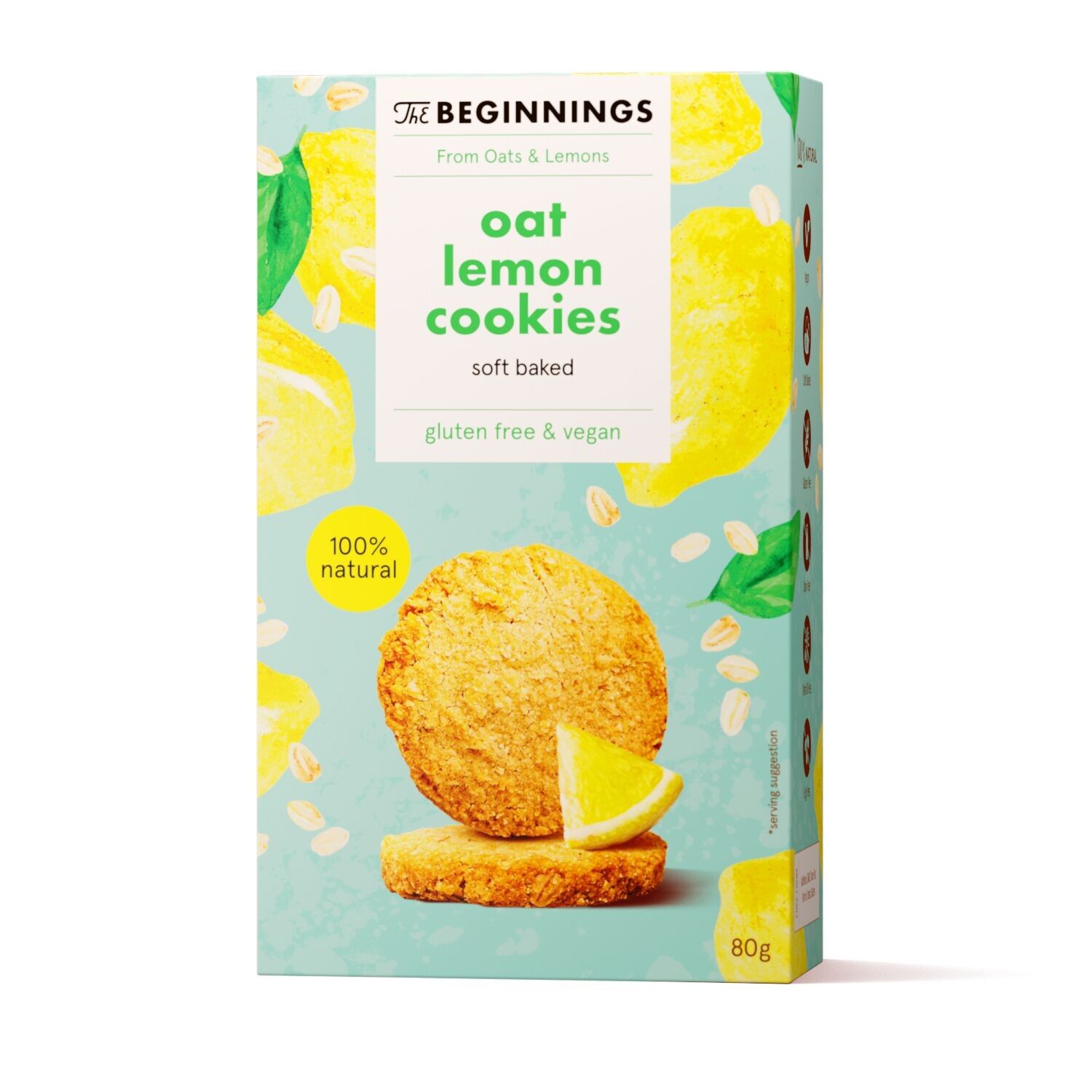 Lemon Oat Cookies 80 g