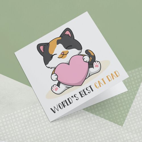 Greeting Card Worlds Best Cat Dad