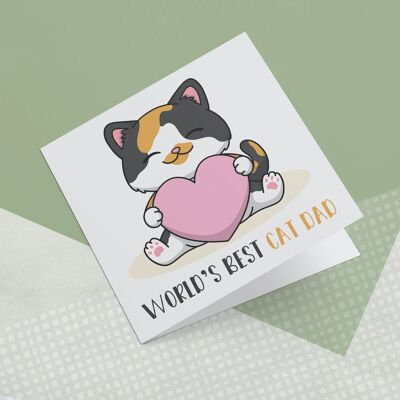 Greeting Card Worlds Best Cat Dad