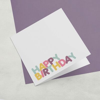 Greeting Card Colour Pop Happy Birthday