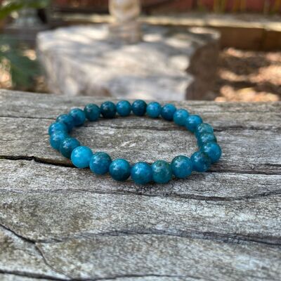 Natural Apatite Lithotherapy Elastic Bracelet