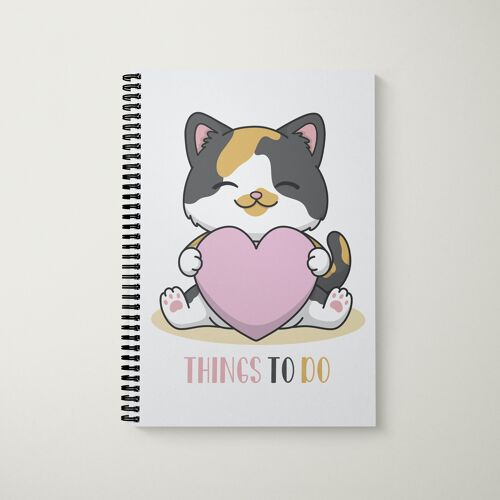 To Do List Book A5 Cat Love