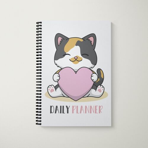 Daily Planner A5 Cat Love