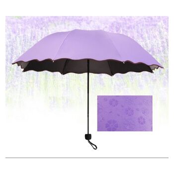 Motif de changement de protection contre le soleil à 8 côtes avec parapluie portable 4