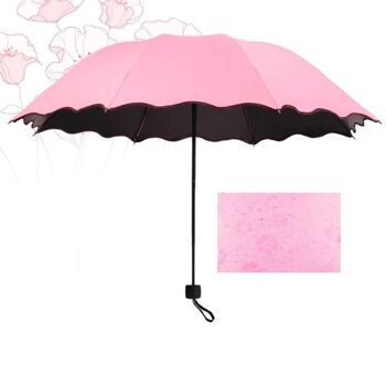 Motif de changement de protection contre le soleil à 8 côtes avec parapluie portable 6