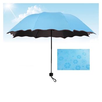 Motif de changement de protection contre le soleil à 8 côtes avec parapluie portable 7