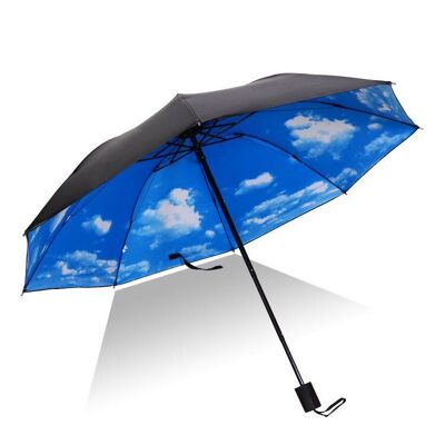 Parapluie portable imprimé de voyage coupe-vent