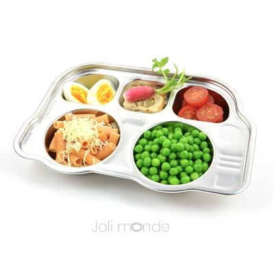P'tit Bus - Meal tray 5 compartments Kids
