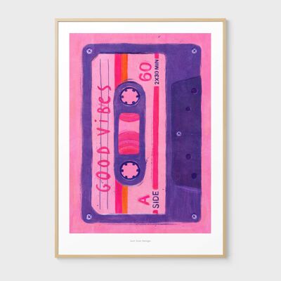 A3 Buenas vibraciones | Impresión de arte de ilustración.