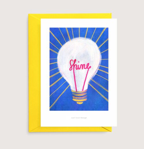 Shine mini art print | Illustration art card