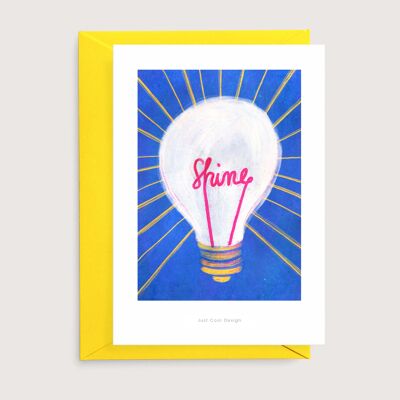 Shine mini art print | Carte d'art d'illustration