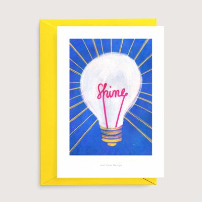 Shine mini art print | Illustration art card