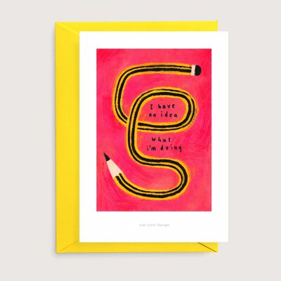 Lámina mini lápiz | Carte d'art d'illustration