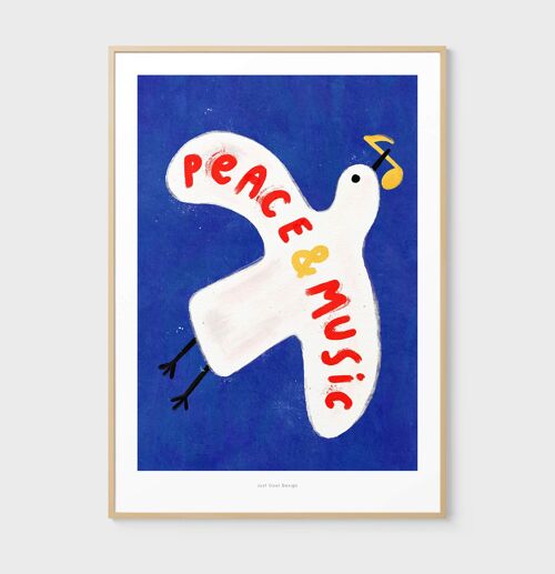 A3 Peace & Music | Illustration art print