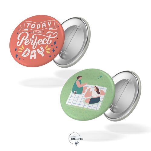 Un air de fête - Lot de 2 badges #22