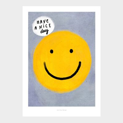 A5 Que tengas un buen día | Impresión de arte de ilustración.