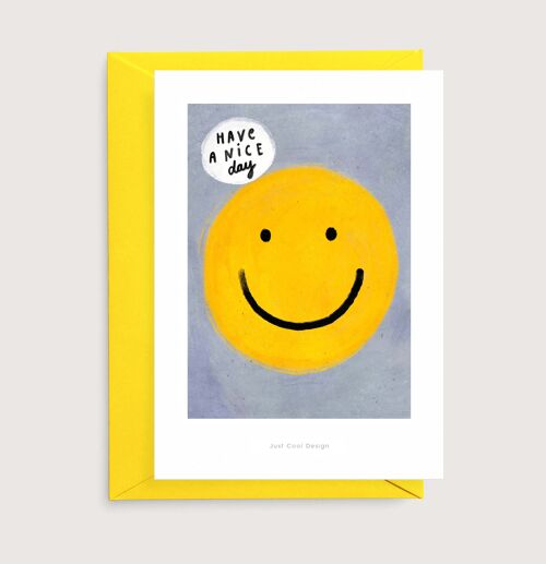 Have a nice day mini art print | Illustration art card