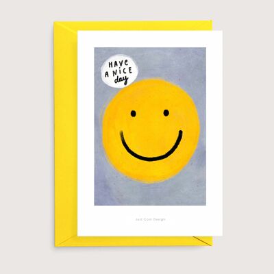 Have a nice day mini art print | Illustration art card