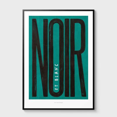 A3 Noir (green) | Illustration art print