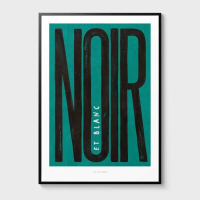 A4 Noir (green) | Illustration art print