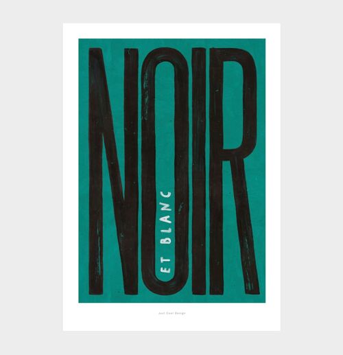 A5 Noir (green) | Illustration art print