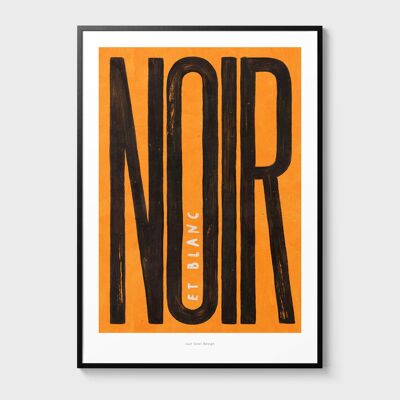 A3 Noir (giallo) | Illustrazione stampa artistica