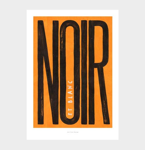 A5 Noir (yellow) | Illustration art print