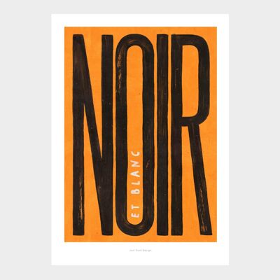 A5 Noir (gelb) | Illustrationskunstdruck