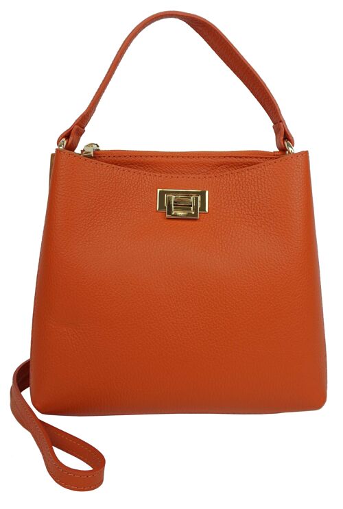 Sac à main en cuir Baia D4300bico Orange