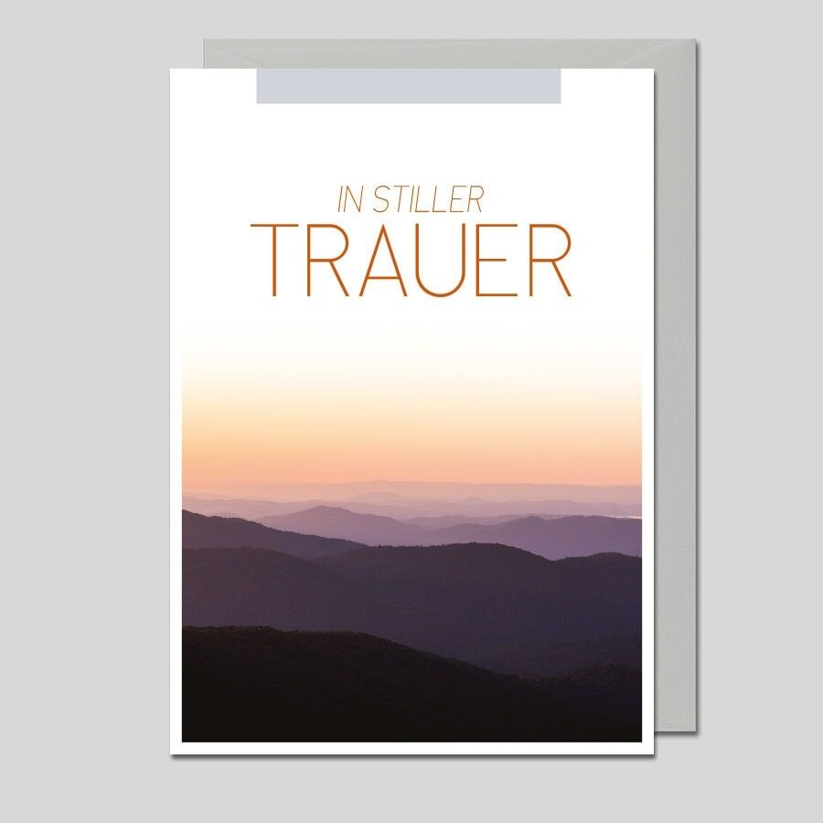 Trauerkarte IN STILLER TRAUER