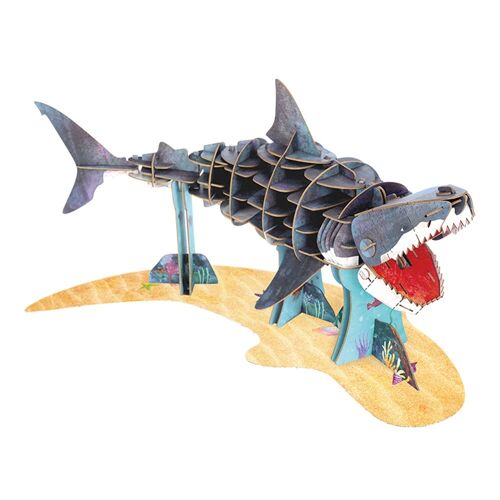 Puzzle Eco 3D- Tiburón blanco (Deluxe)