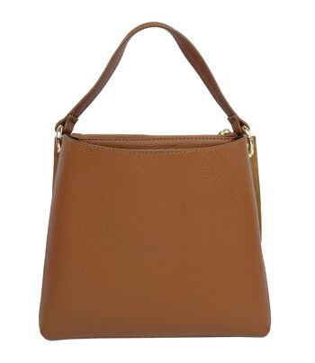 Sac à main en cuir Baia D4300bico Camel 4