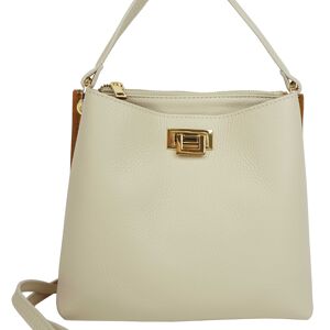 Sac à main en cuir Baia D4300bico Beige