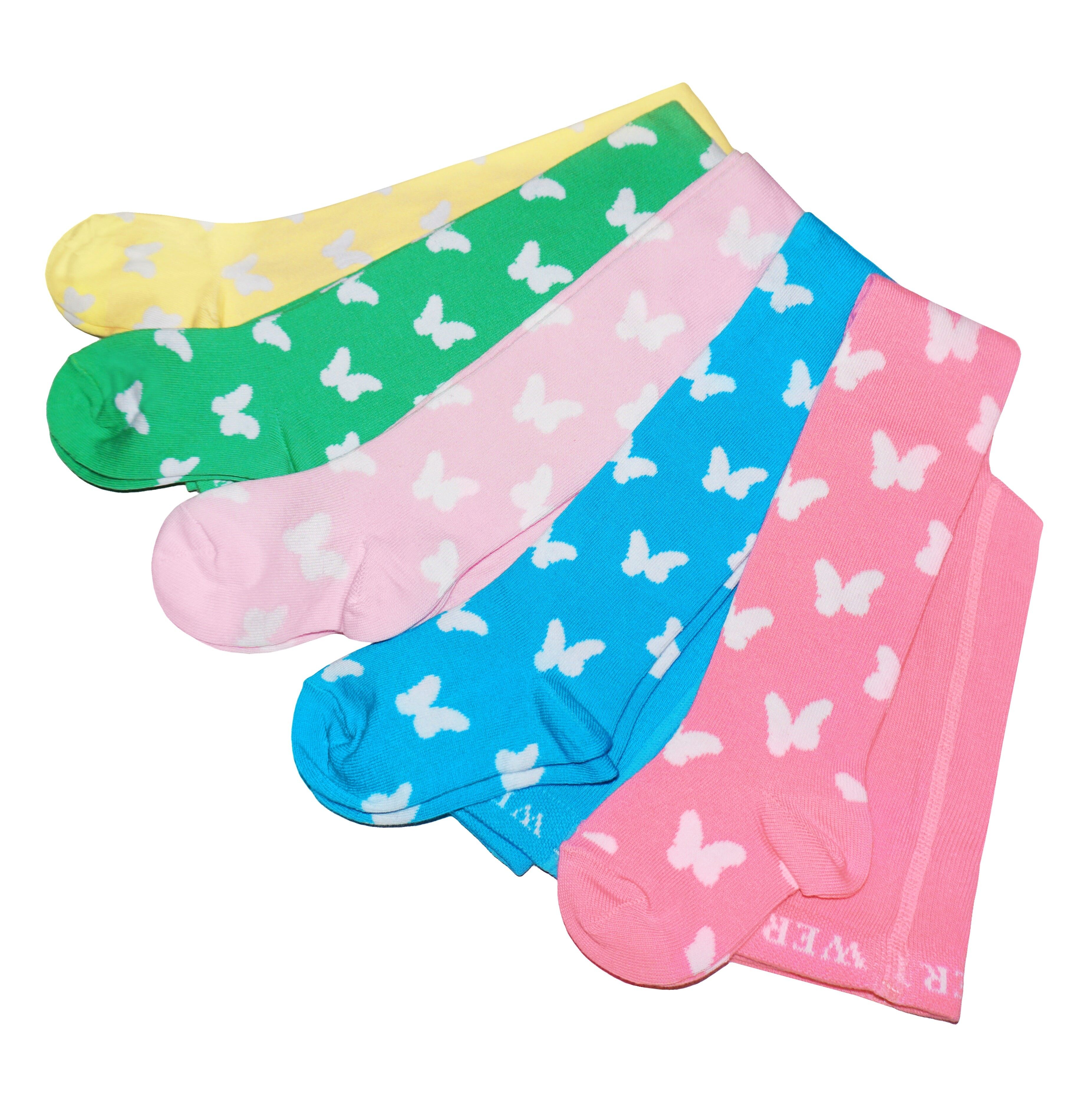 Collant per bambini >>Farfalle Bianche<<