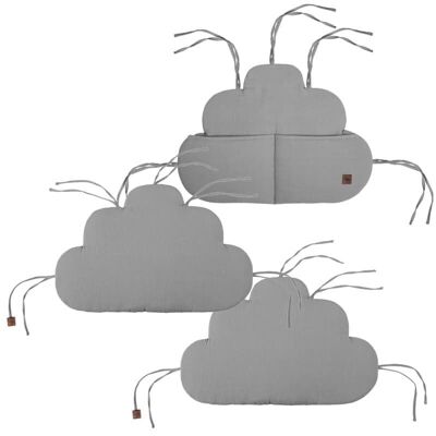 Organizer + 2 protezioni per lettino CLOUD GREY