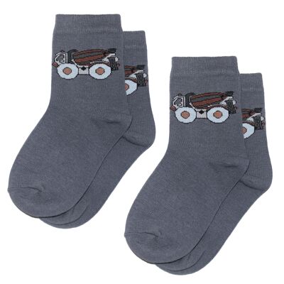 Socks for children Pack of 2 >>Concrete Mixer<<