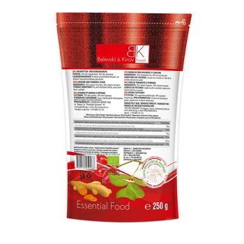 Hagebuttenpulver und Kurkuma 120 Mikron, Doy-Pack, 250 g - Bio-Produkt 3