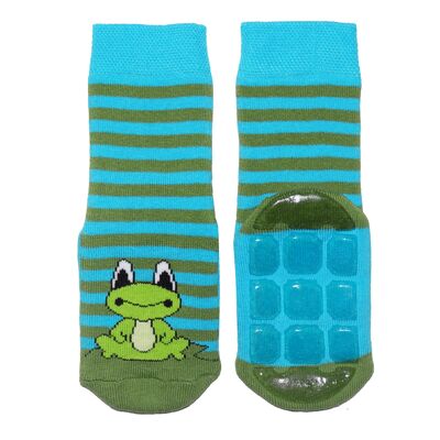 Rutschfeste Socken für Kinder >>Kleiner Frosch<<