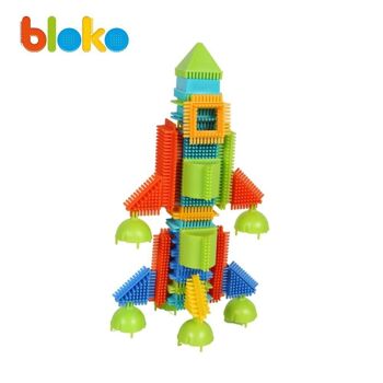 Boîte 100 Bloko Multi couleurs et formes avec Roues -Dès 12 mois - 503510 5