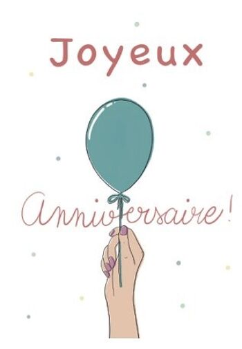 Carte postale anniversaire 2