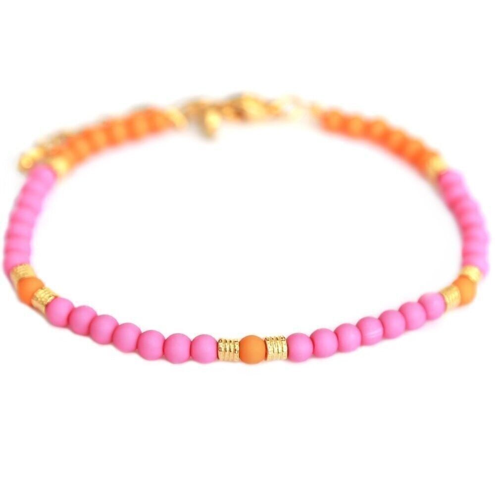 Tobillera Jondal naranja rosa