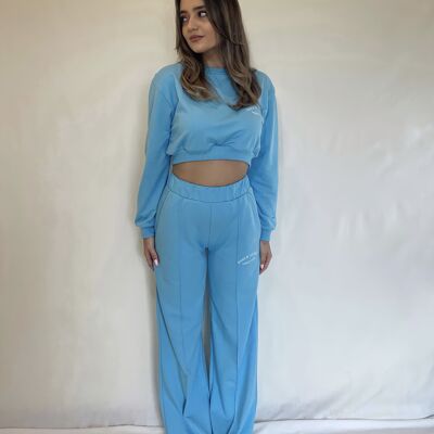 Blue Wide Leg Tracksuit