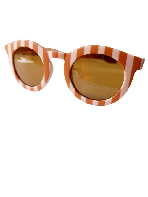 Sunglasses Classic stripe blush/caramel kids | Kids sunglasses