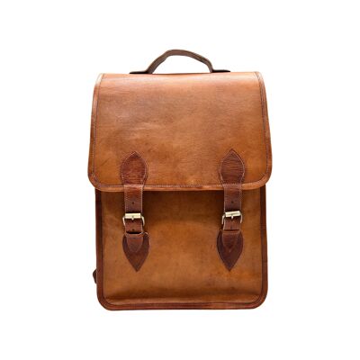 Genuine goatskin leather backpack 41 cm DAMINI
