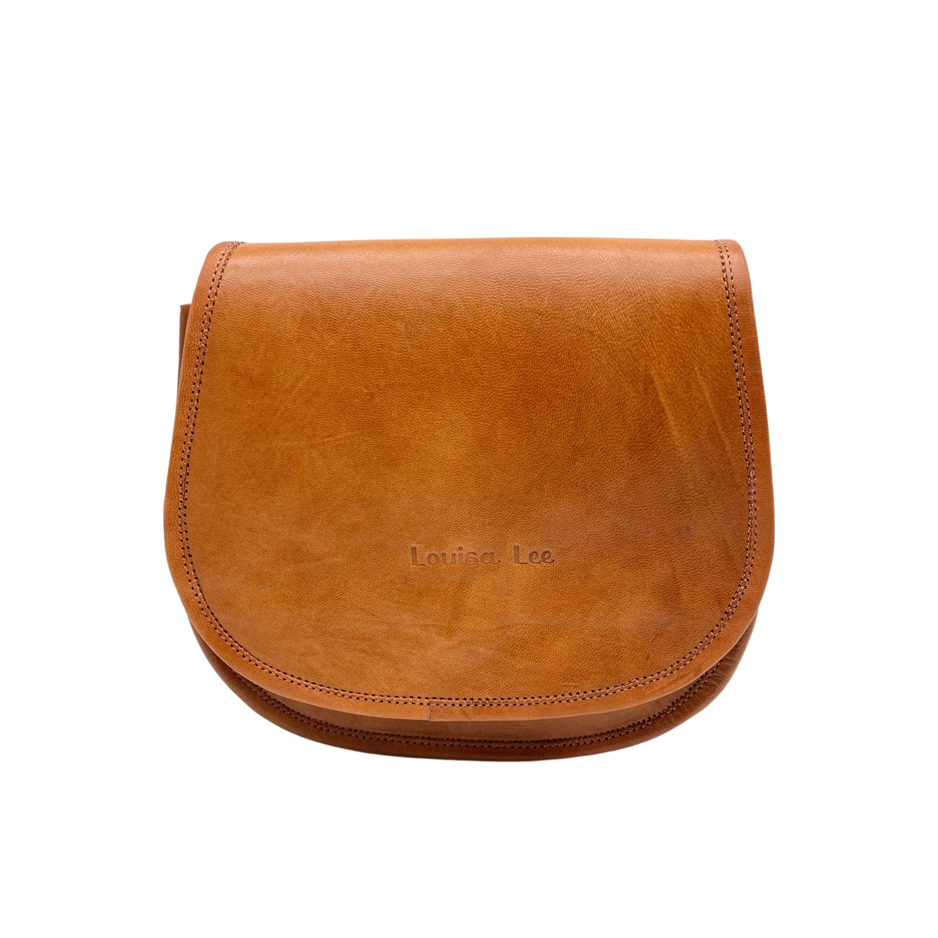 Sac bandoulière en cuir de chèvre véritable GANGA