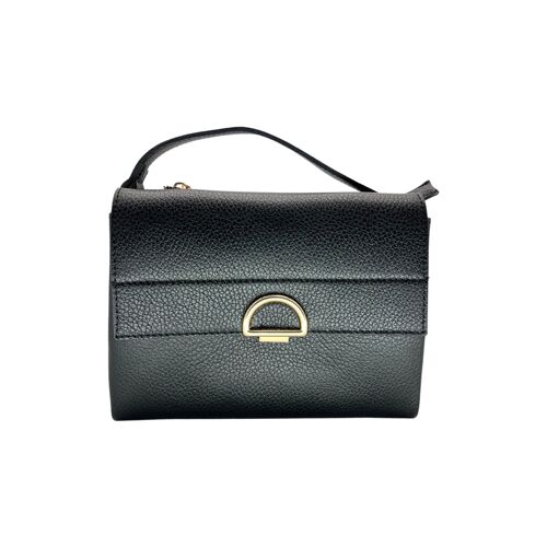 SAC PORTE MAIN CUIR DE VACHETTE GRAINE CATERINA